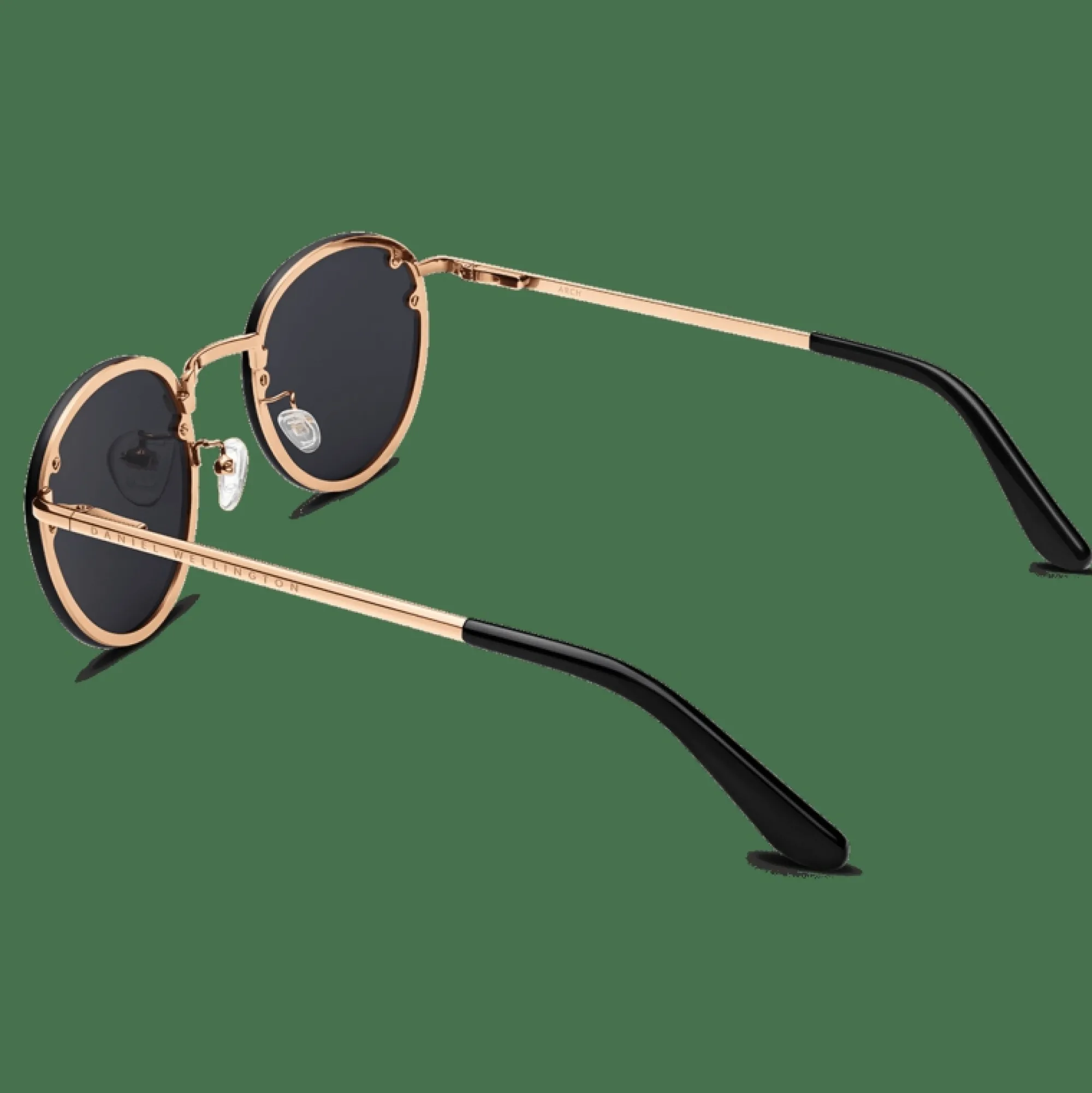 Daniel Wellington Solglasögon<Arch Steel Black Rose Gold