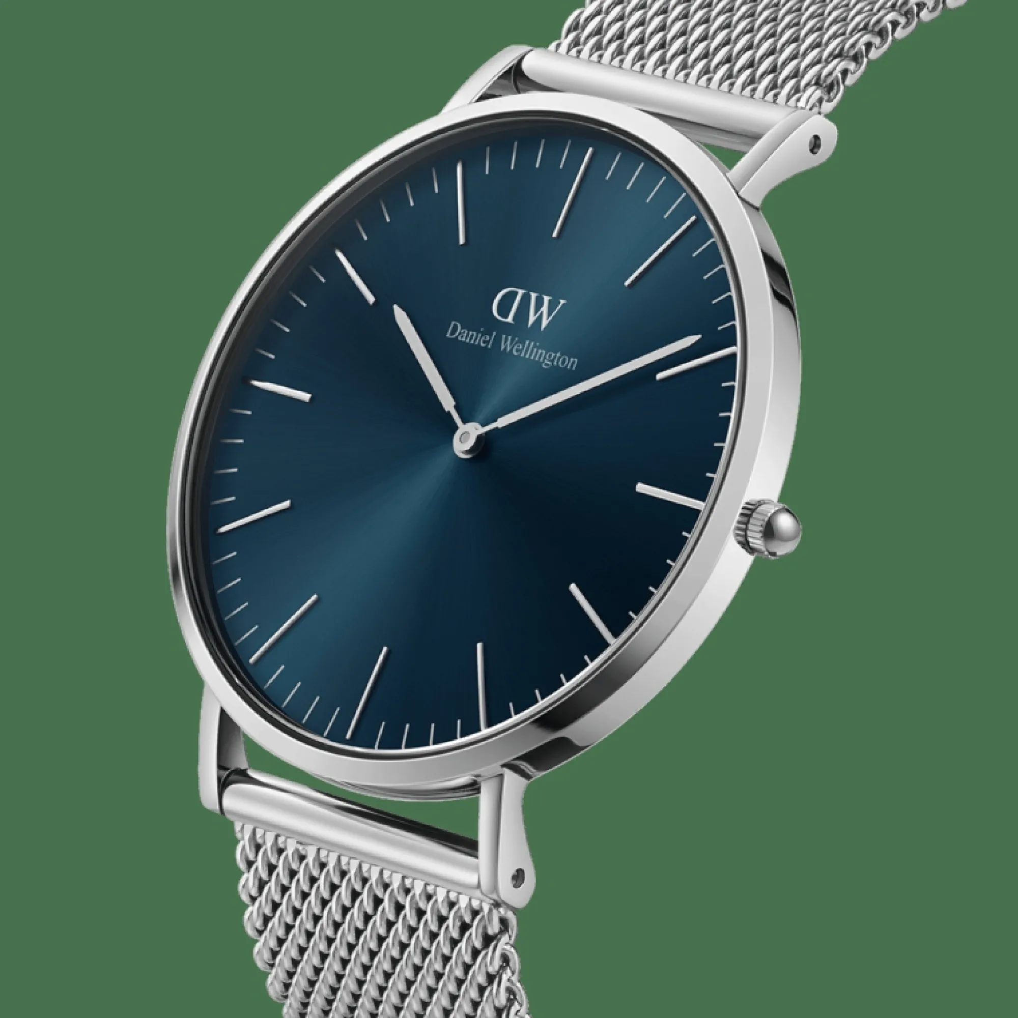 Daniel Wellington Herrklockor<Classic Mesh Arctic Silver