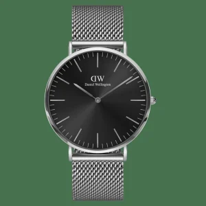Daniel Wellington Herrklockor<Classic Mesh Onyx Silver