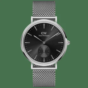 Daniel Wellington Herrklockor<Classic Multi-Eye Sterling Onyx Silver