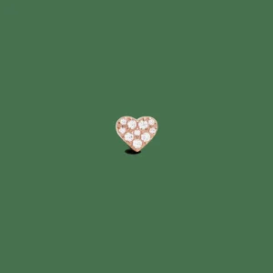 Daniel Wellington Örhängen<Crystal Heart Stud Rose Gold