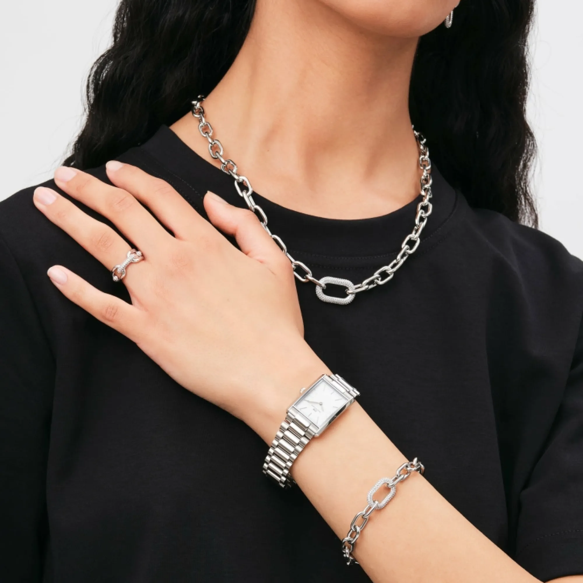 Daniel Wellington Armband<Crystal Link Bracelet Silver