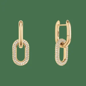 Daniel Wellington Örhängen<Crystal Link Earrings Gold
