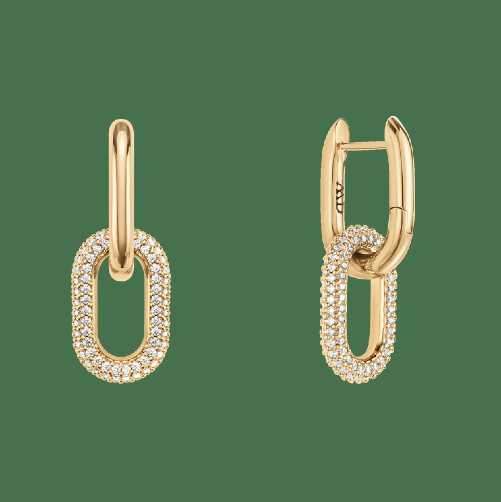 Daniel Wellington Örhängen<Crystal Link Earrings Gold