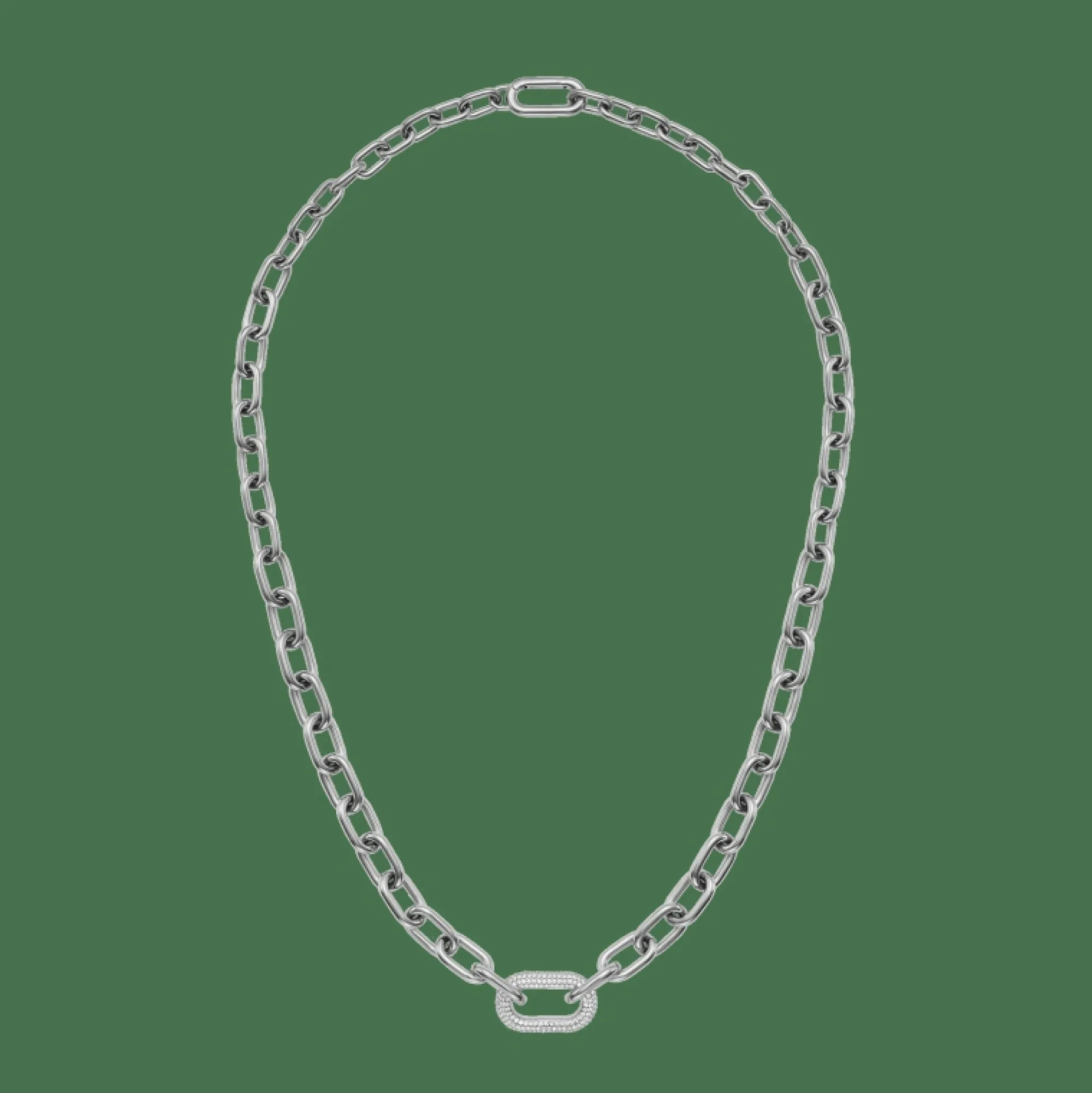 Daniel Wellington Halsband<Crystal Link Necklace Silver