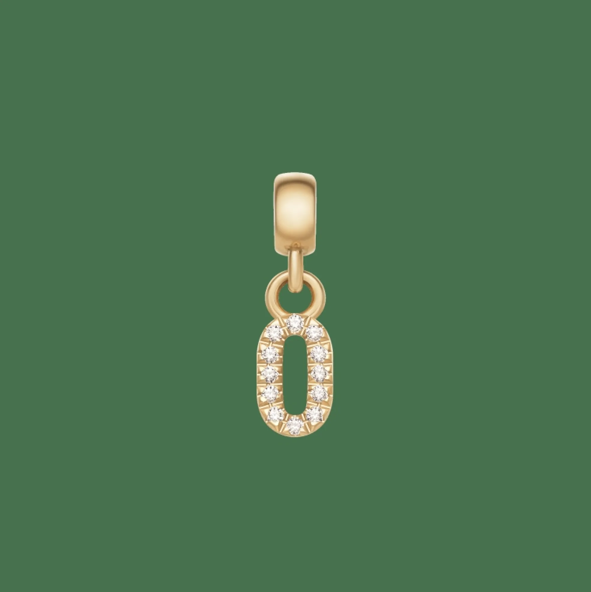 Daniel Wellington Berlocker<Crystal Number Charm Gold
