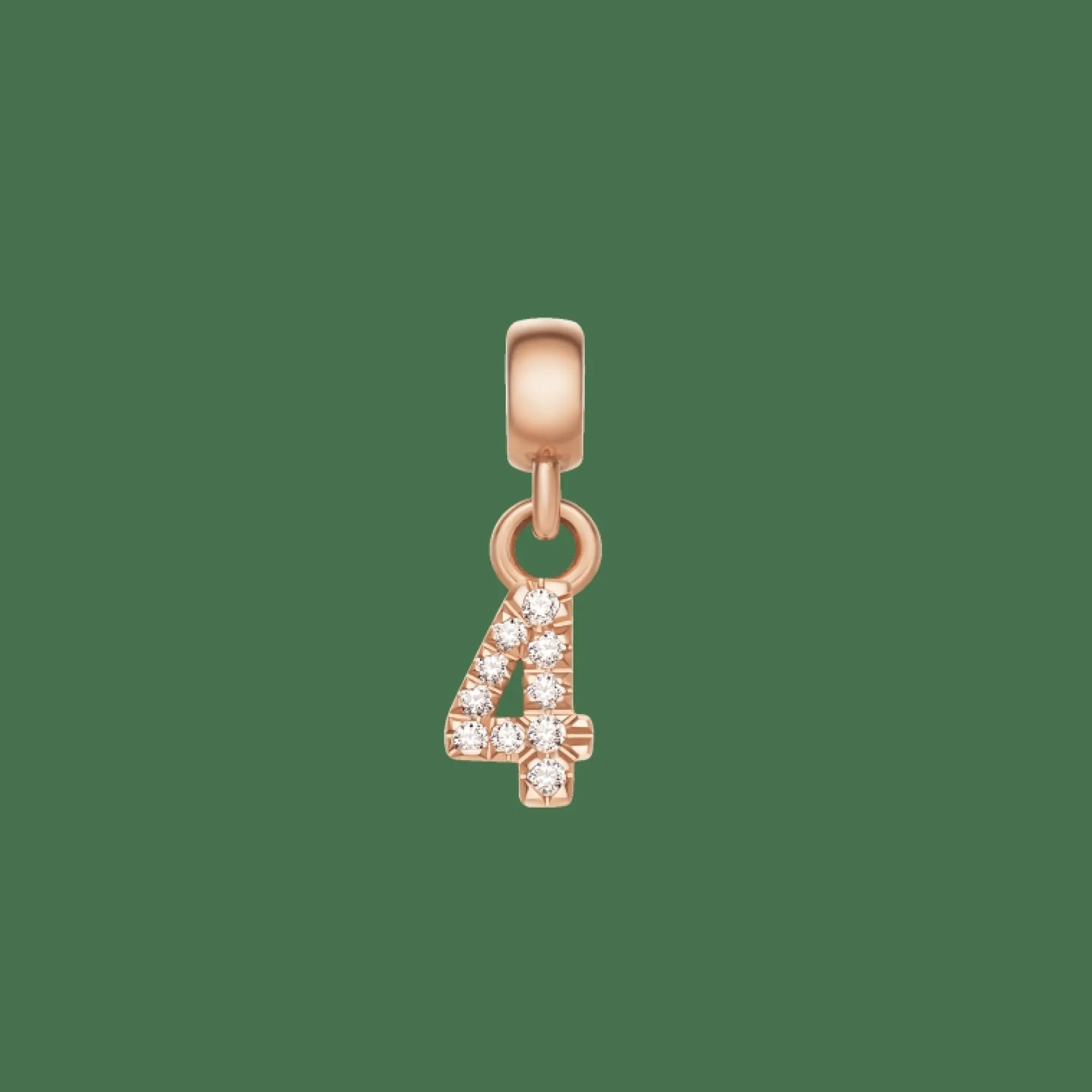 Daniel Wellington Berlocker<Crystal Number Charm Rose Gold