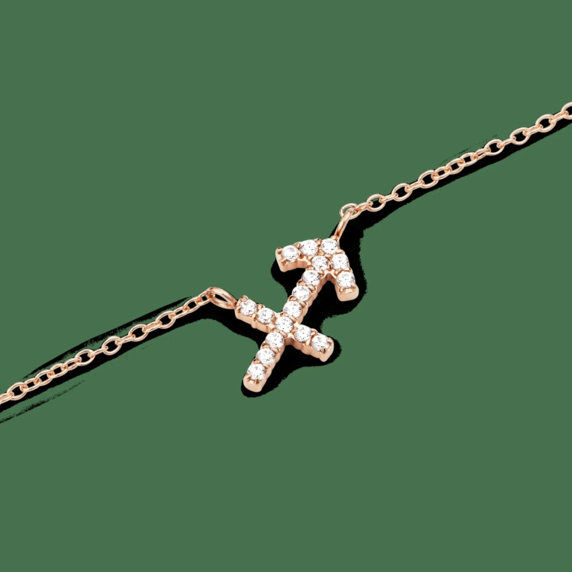 Daniel Wellington Halsband<Crystal Zodiac Chain Necklace Rose Gold