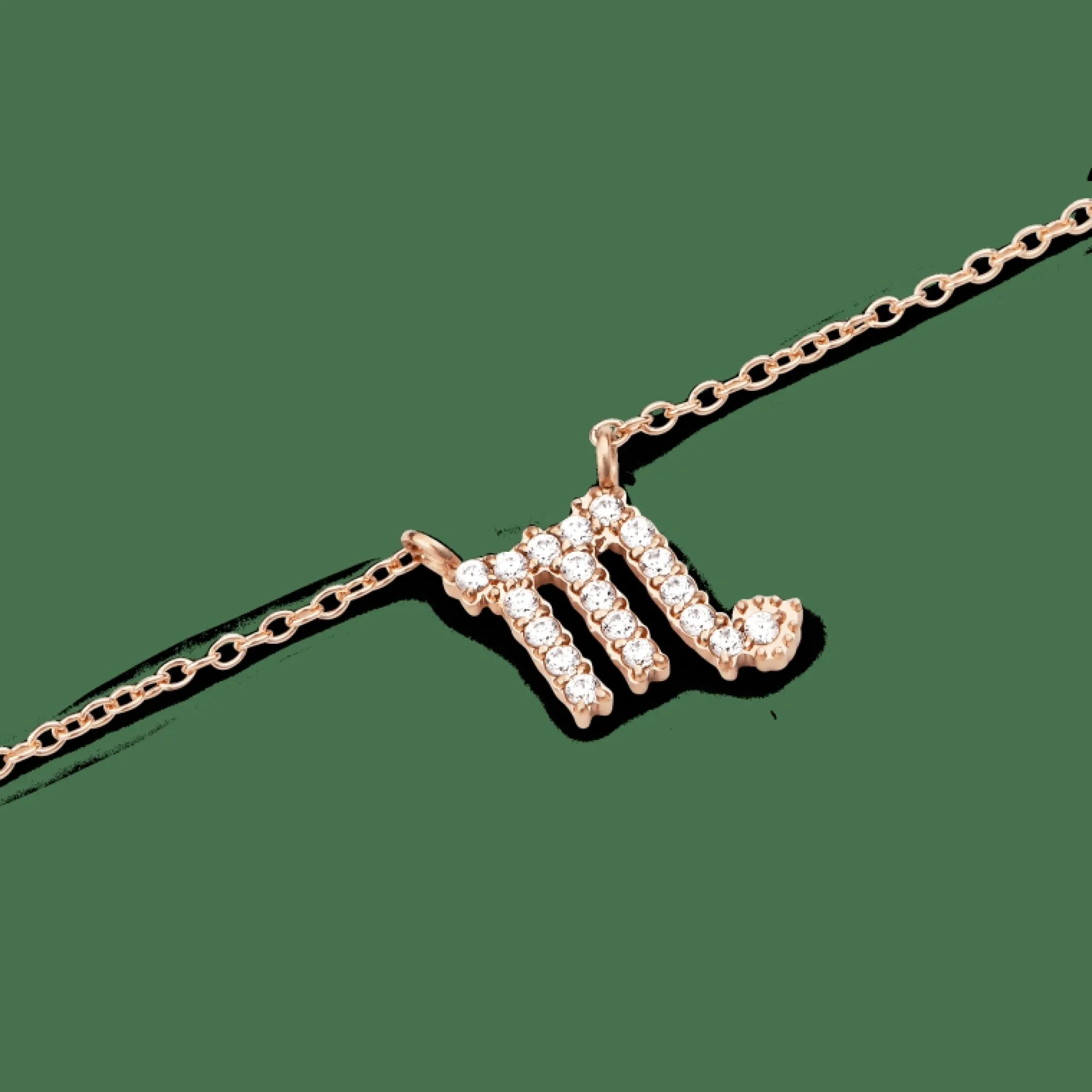 Daniel Wellington Halsband<Crystal Zodiac Chain Necklace Rose Gold