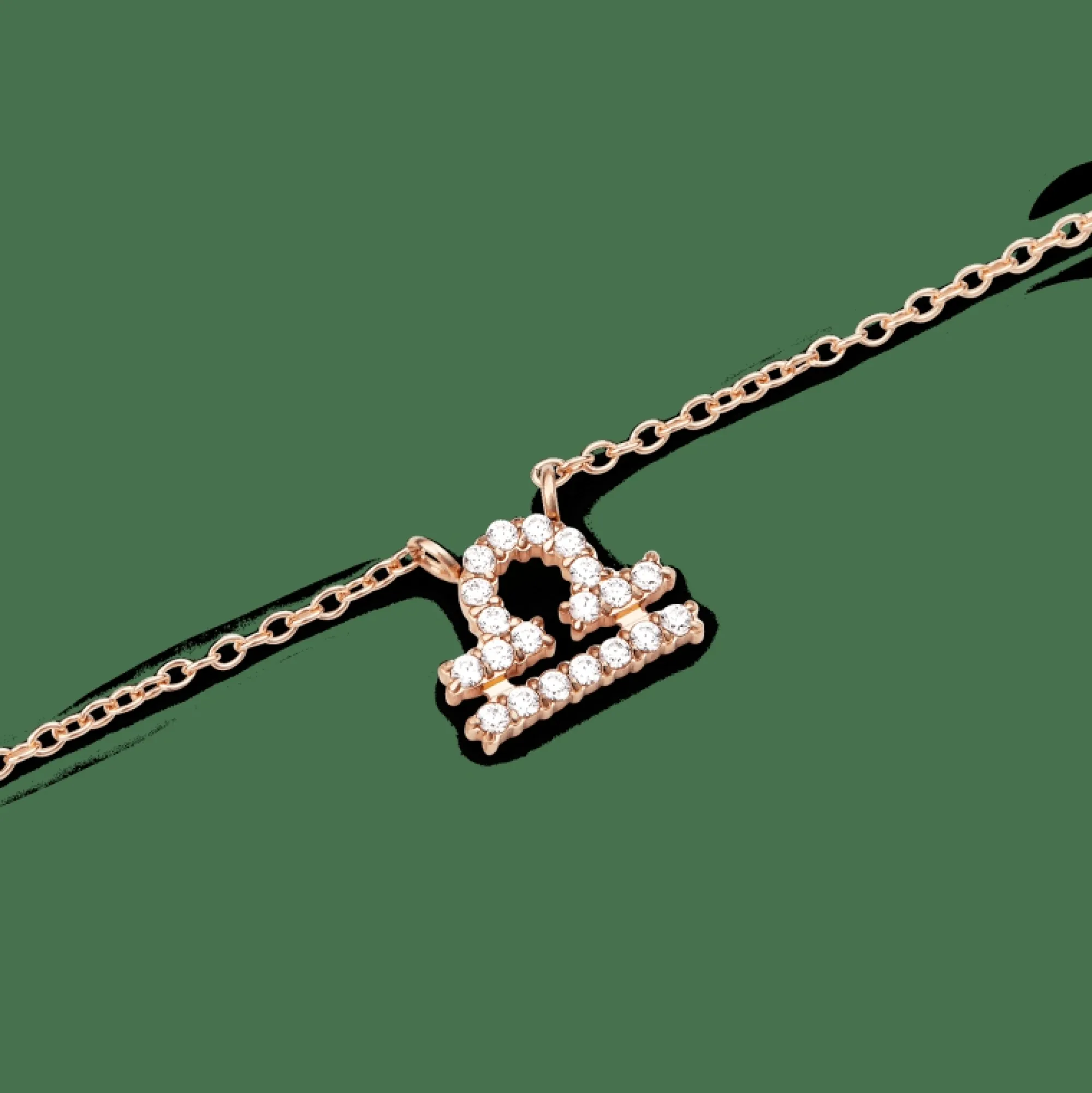 Daniel Wellington Halsband<Crystal Zodiac Chain Necklace Rose Gold