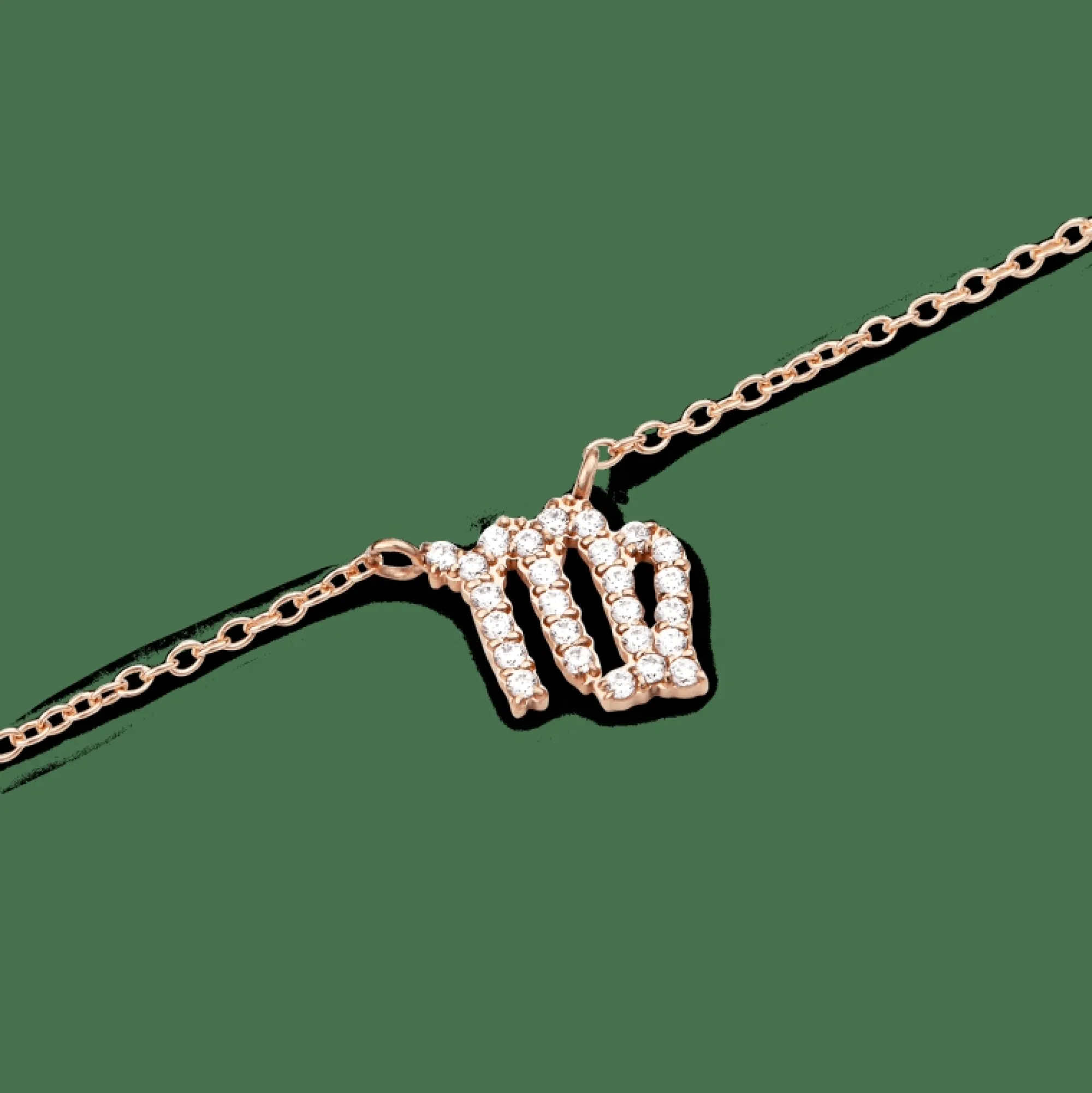 Daniel Wellington Halsband<Crystal Zodiac Chain Necklace Rose Gold