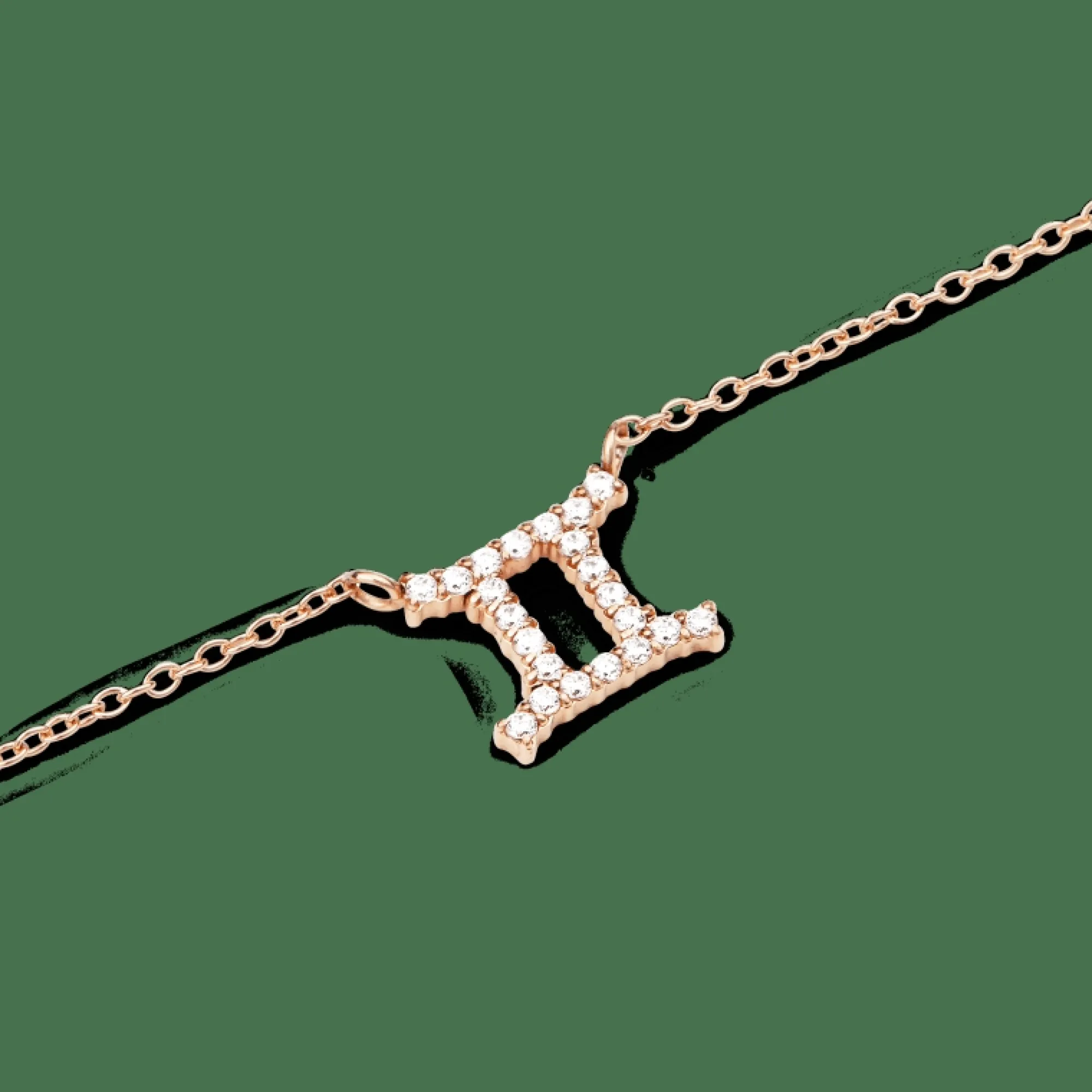 Daniel Wellington Halsband<Crystal Zodiac Chain Necklace Rose Gold