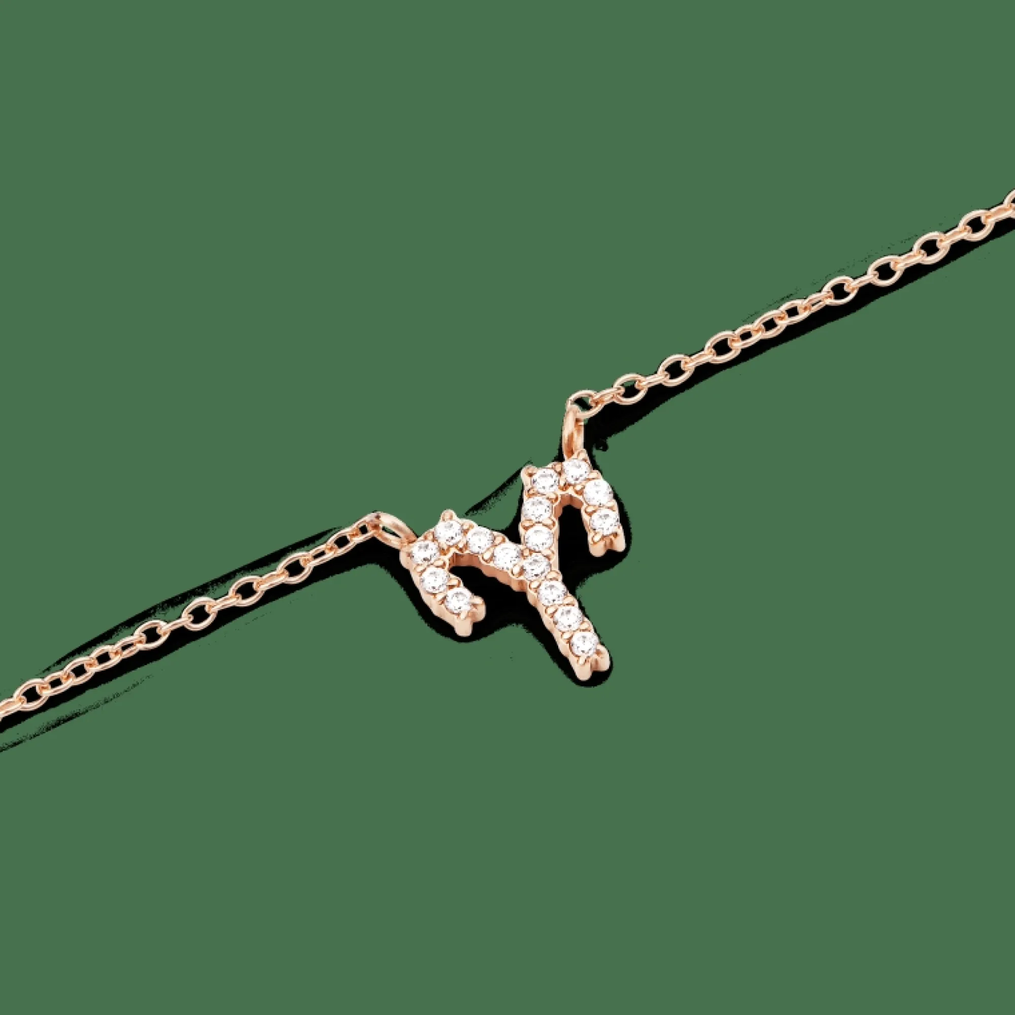 Daniel Wellington Halsband<Crystal Zodiac Chain Necklace Rose Gold
