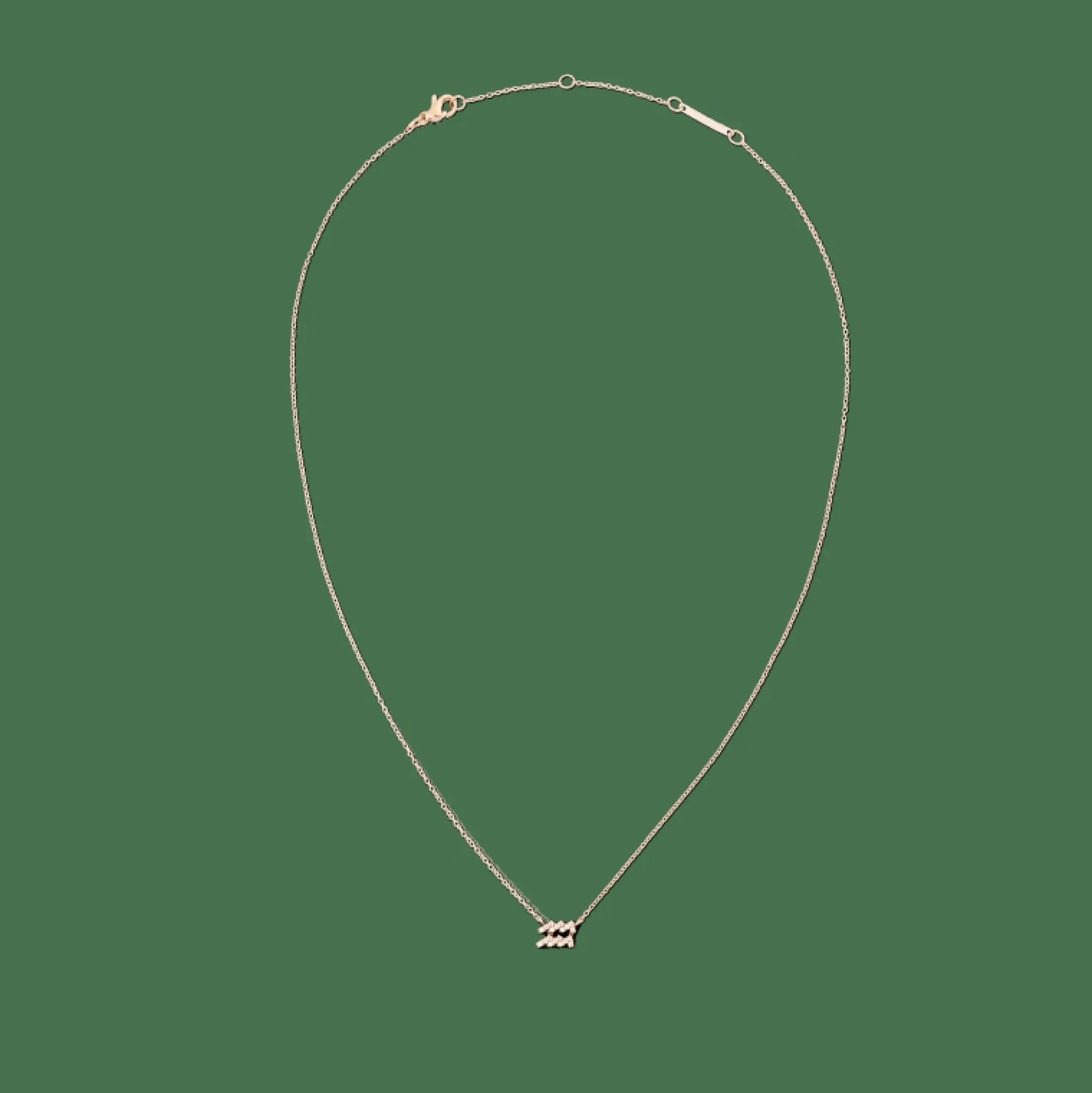 Daniel Wellington Halsband<Crystal Zodiac Chain Necklace Rose Gold