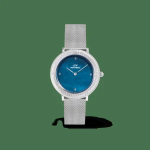 Daniel Wellington Damklockor<Crystalline Bezel Sterling Blue Silver
