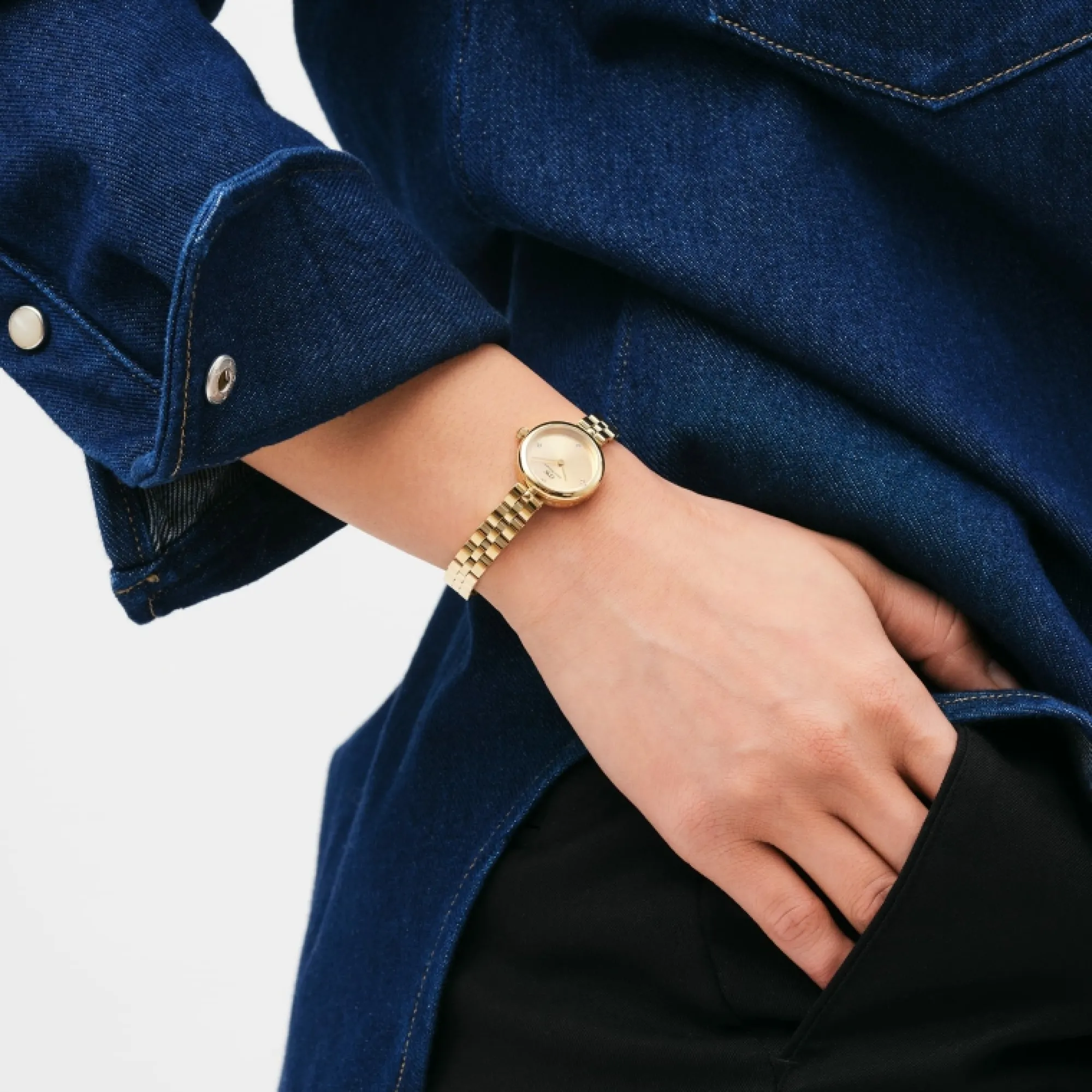 Daniel Wellington Damklockor<Elan Lumine Unitone Gold