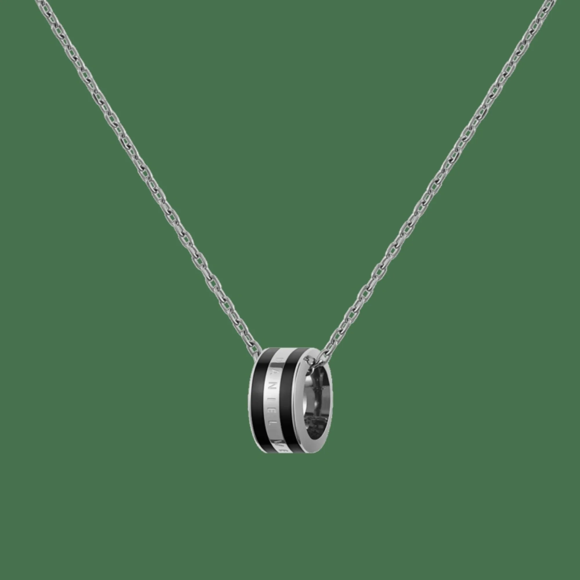 Daniel Wellington Halsband<Emalie Necklace Silver/Black