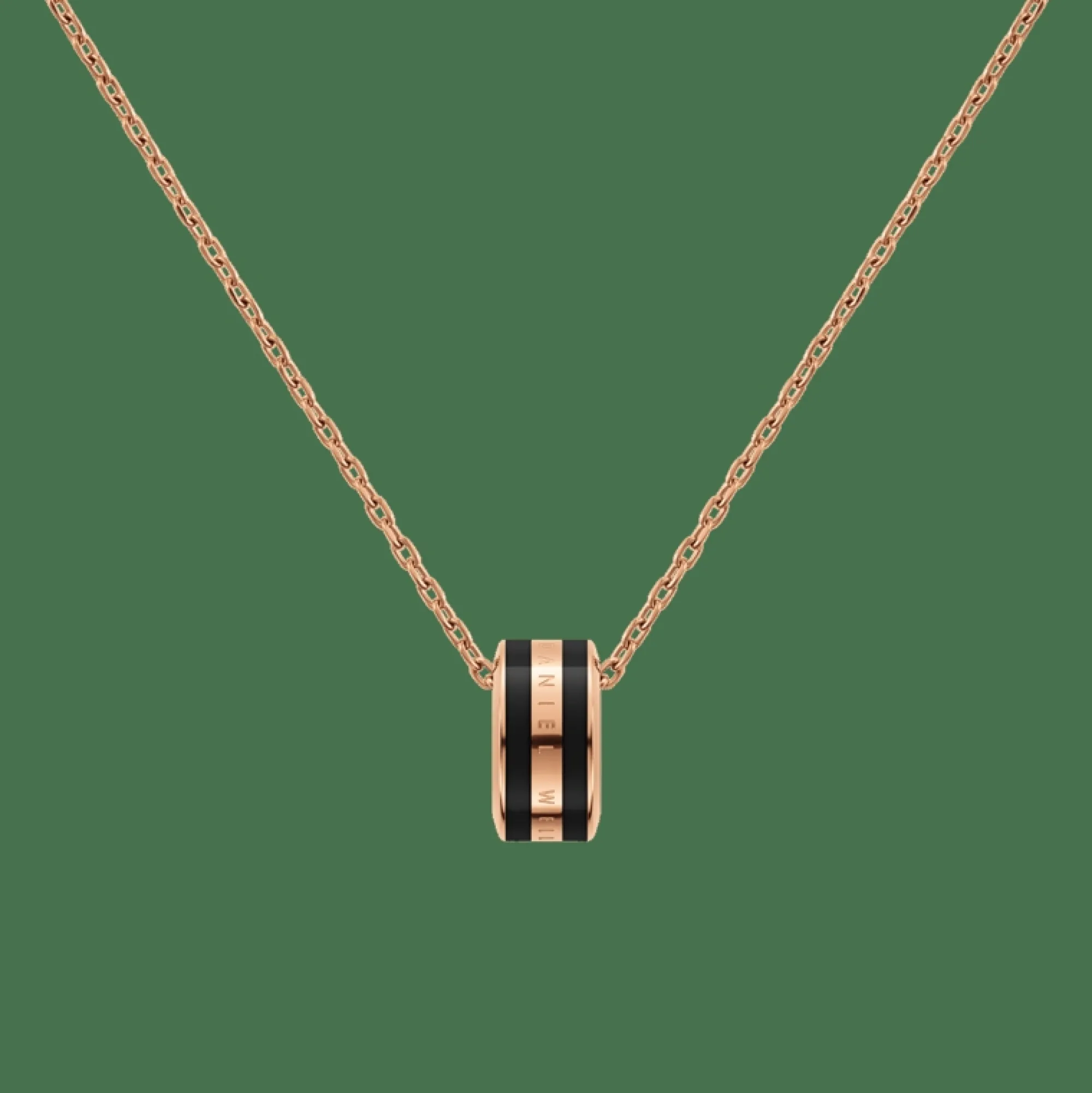 Daniel Wellington Halsband<Emalie Necklace Rose Gold/Black