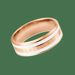 Daniel Wellington Ringar<Emalie Ring Rose Gold/Satin White