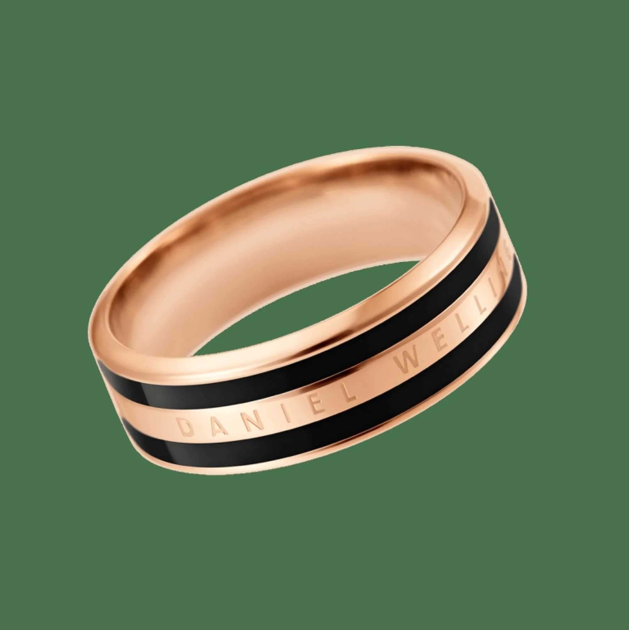 Daniel Wellington Ringar<Emalie Ring Rose Gold/Black