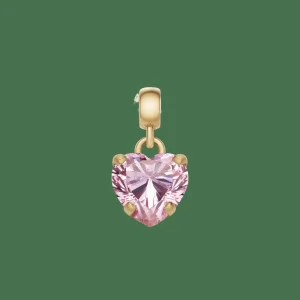 Daniel Wellington Berlocker<Heart Pink Crystal Charm G Gold/Pink