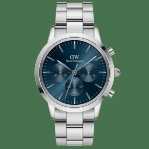Daniel Wellington Herrklockor<Iconic Chronograph Arctic S Silver