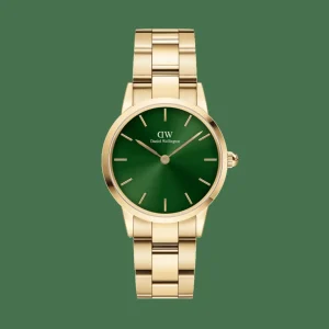 Daniel Wellington Herrklockor | Damklockor<Iconic Link Emerald Gold
