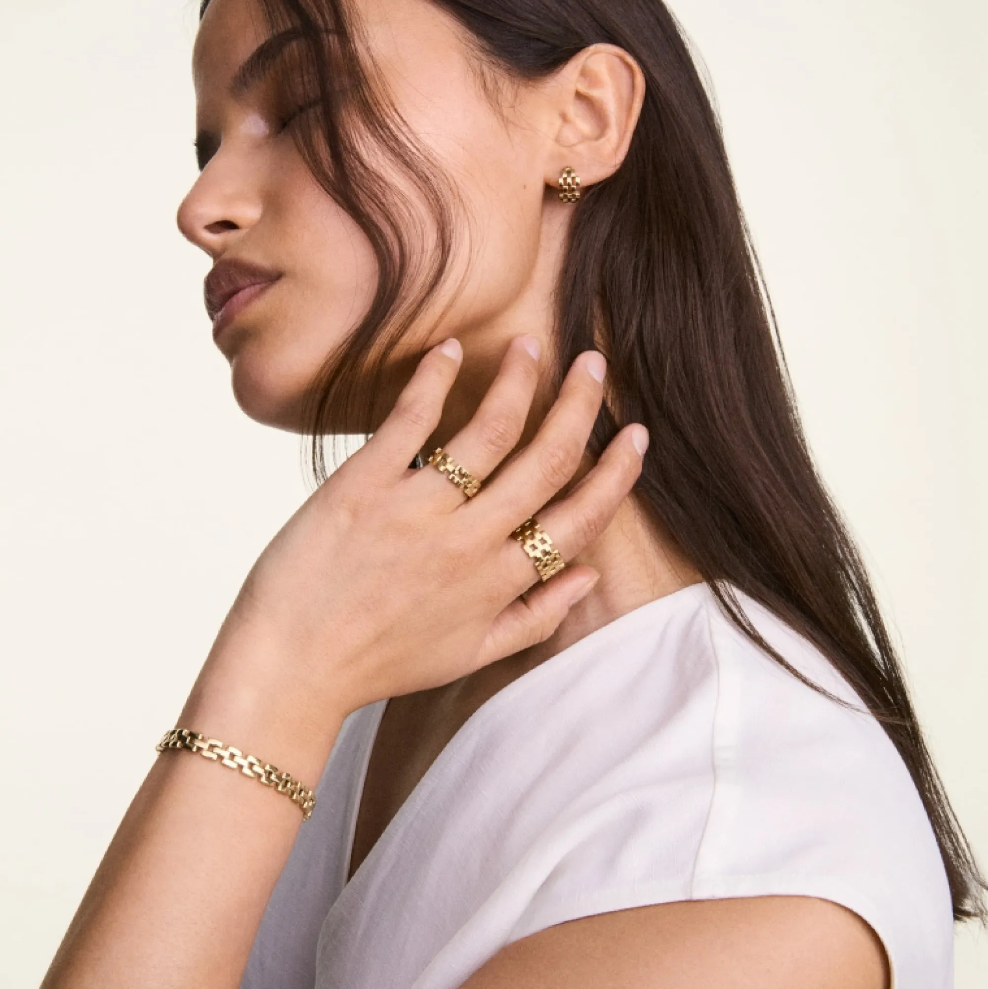 Daniel Wellington Armband<3-Link Bracelet Gold