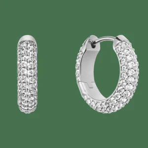 Daniel Wellington Örhängen<Pavé Crystal Earrings Silver