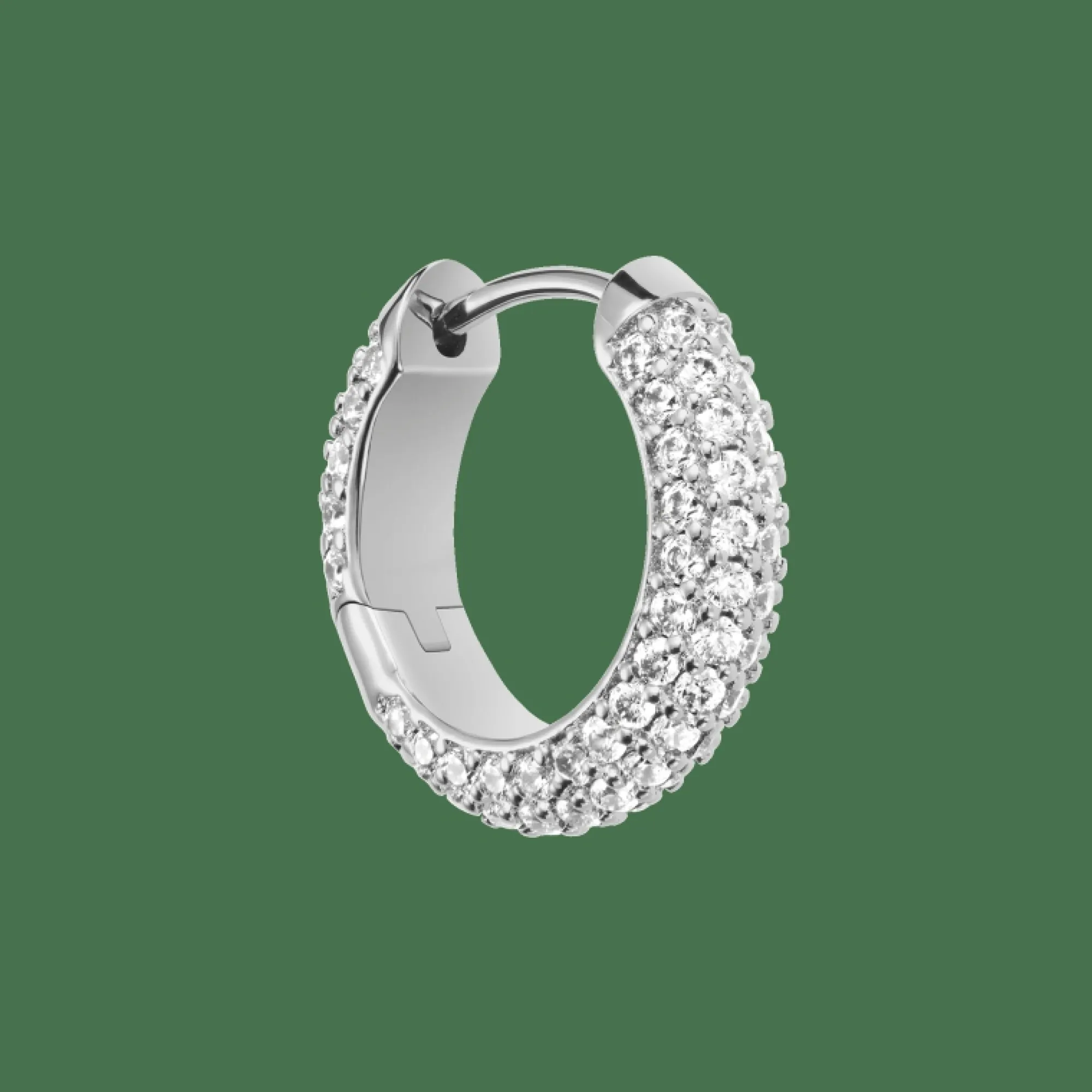 Daniel Wellington Örhängen<Pavé Crystal Earrings Silver
