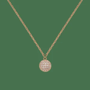 Daniel Wellington Halsband<Pavé Crystal Pendant Necklace Rose Gold