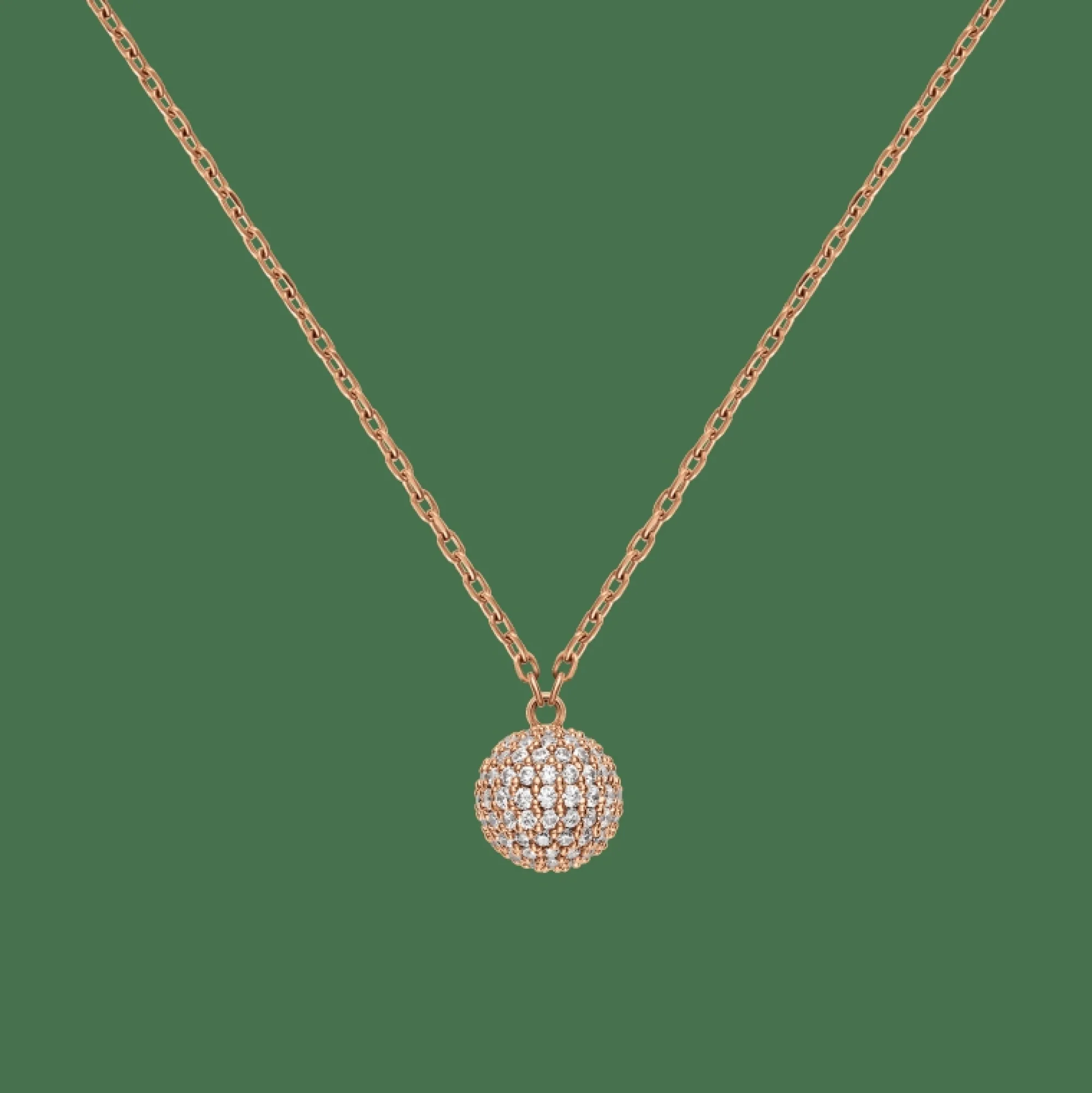 Daniel Wellington Halsband<Pavé Crystal Pendant Necklace Rose Gold