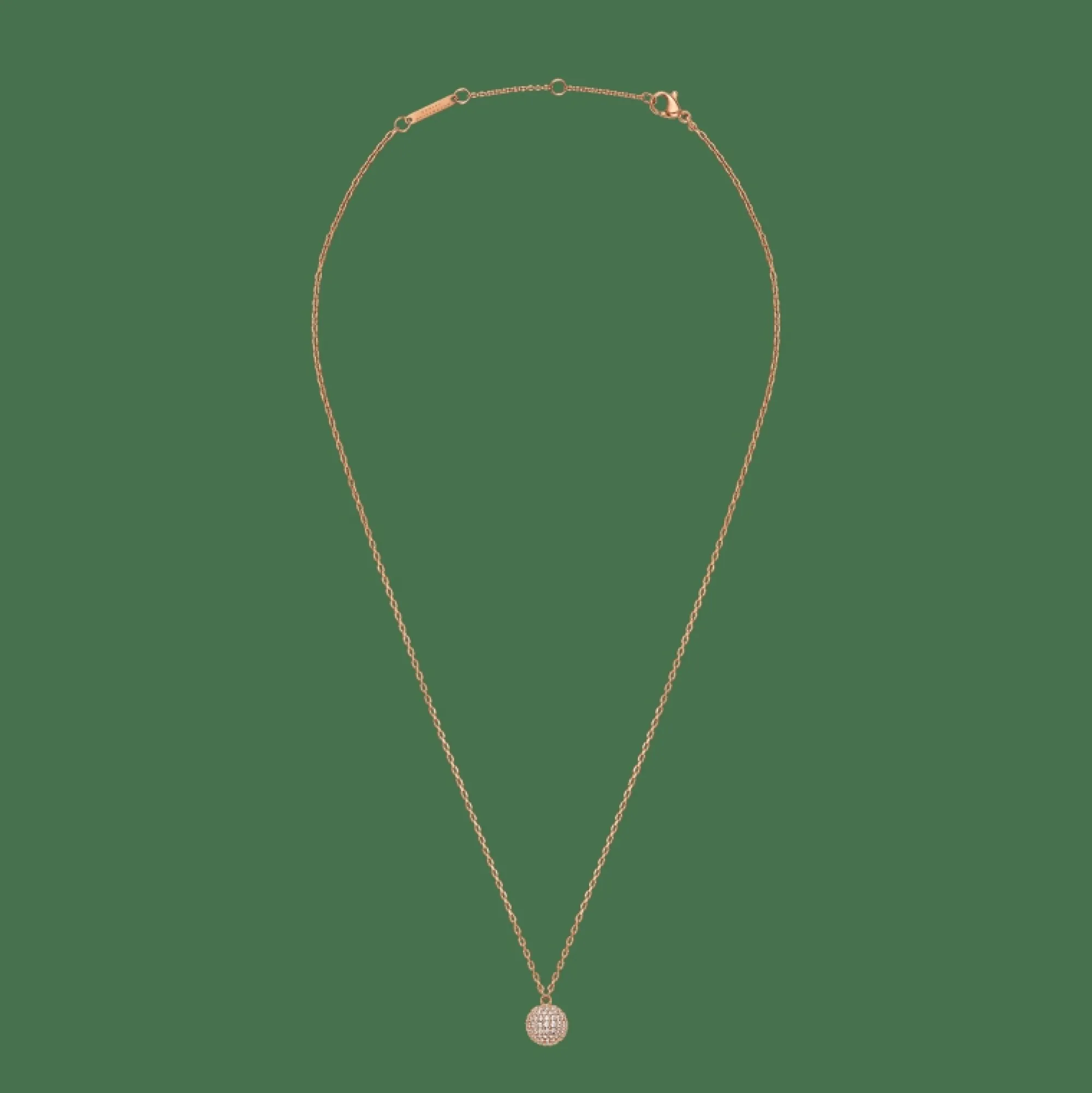 Daniel Wellington Halsband<Pavé Crystal Pendant Necklace Rose Gold