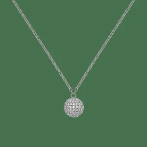 Daniel Wellington Halsband<Pavé Crystal Pendant Necklace Silver