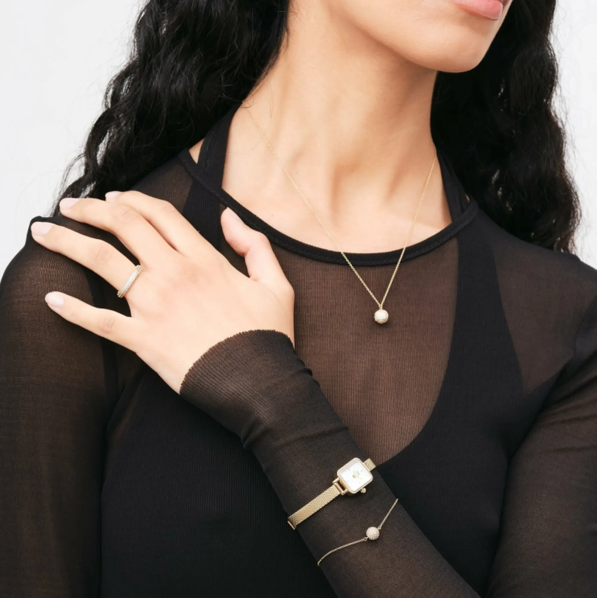 Daniel Wellington Ringar<Pavé Crystal Ring Gold