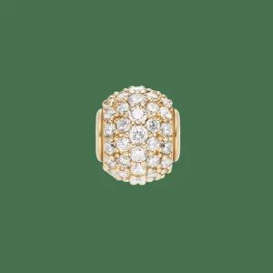 Daniel Wellington Berlocker<Pavé Orb White Crystal Charm G Gold