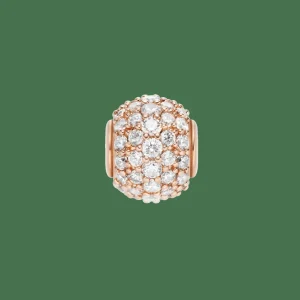 Daniel Wellington Berlocker<Pavé Orb White Crystal Charm RG Rose Gold