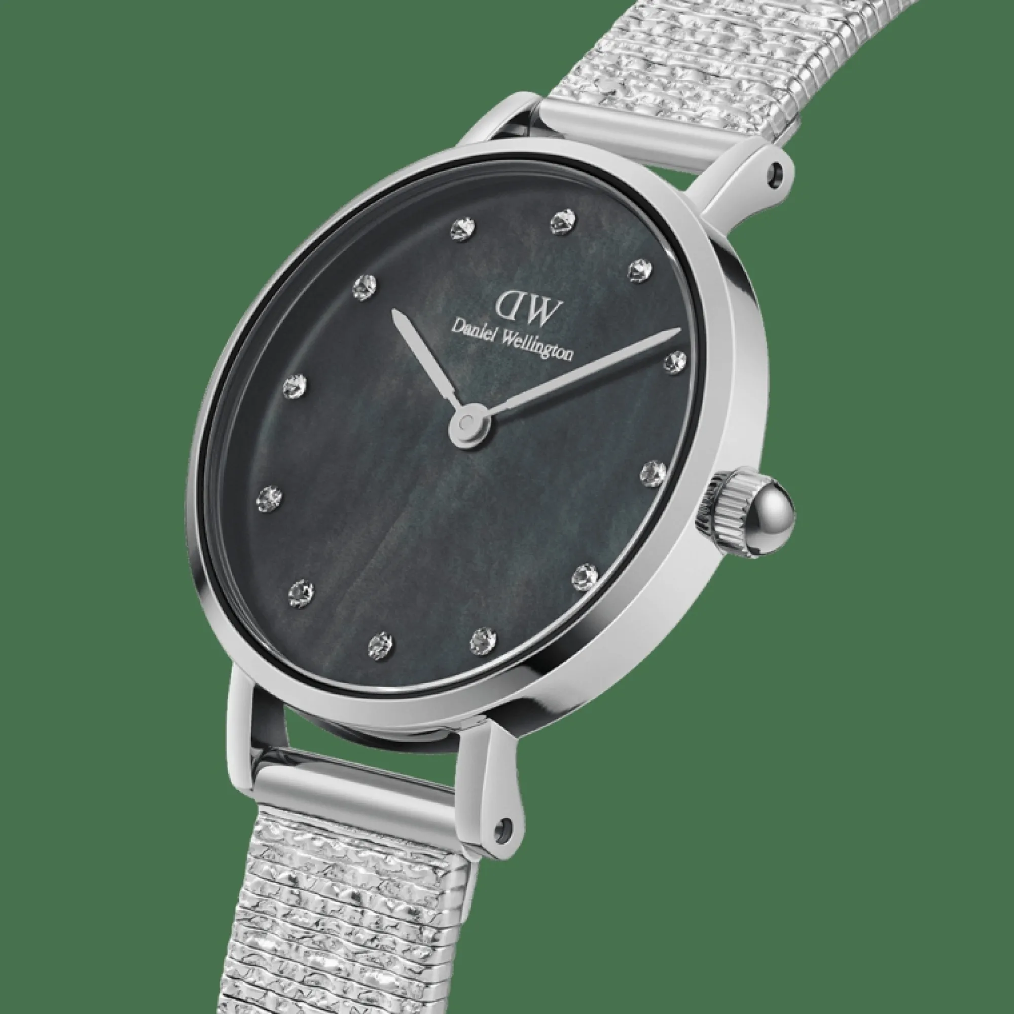 Daniel Wellington Damklockor<Petite Lumine Pressed Piano Silver