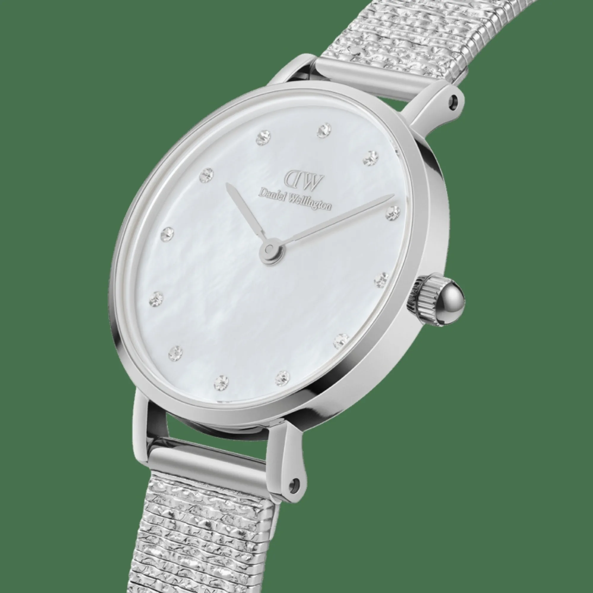 Daniel Wellington Damklockor<Petite Lumine Pressed Piano Silver