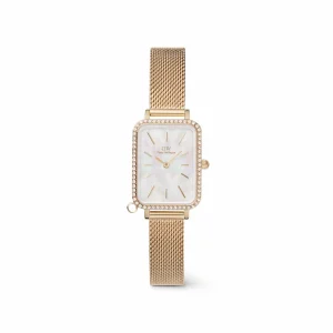 Daniel Wellington Damklockor<Quadro Crystal Zodiac Ever Gold