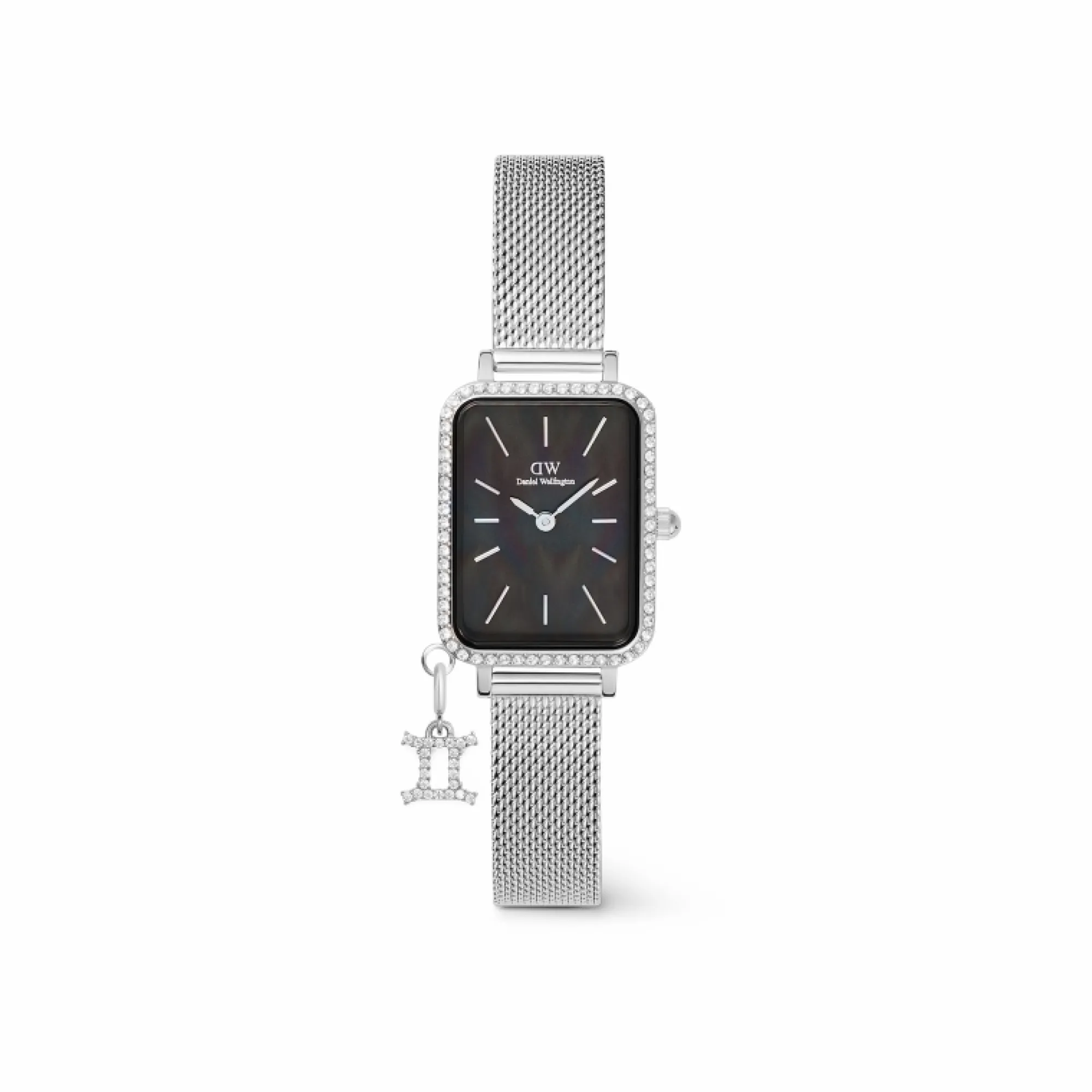 Daniel Wellington Damklockor<Quadro Crystal Zodiac Sterling Silver