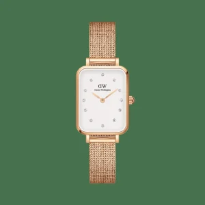 Daniel Wellington Damklockor<Quadro Lumine Pressed Melrose Rose Gold