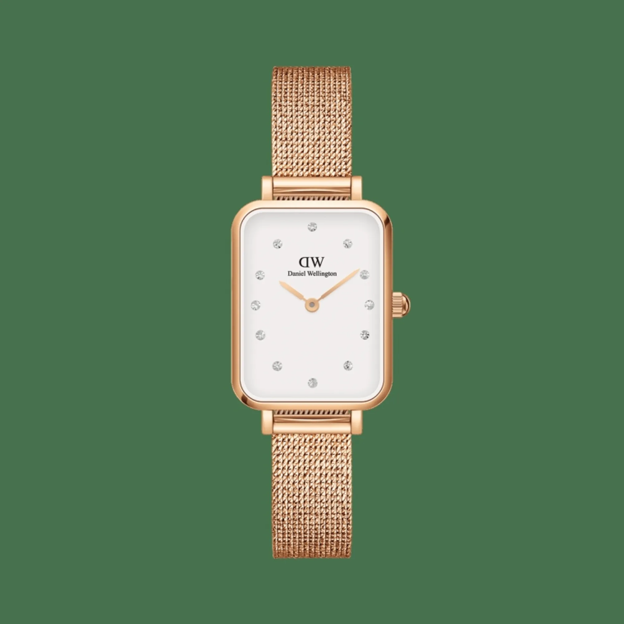 Daniel Wellington Damklockor<Quadro Lumine Pressed Melrose Rose Gold