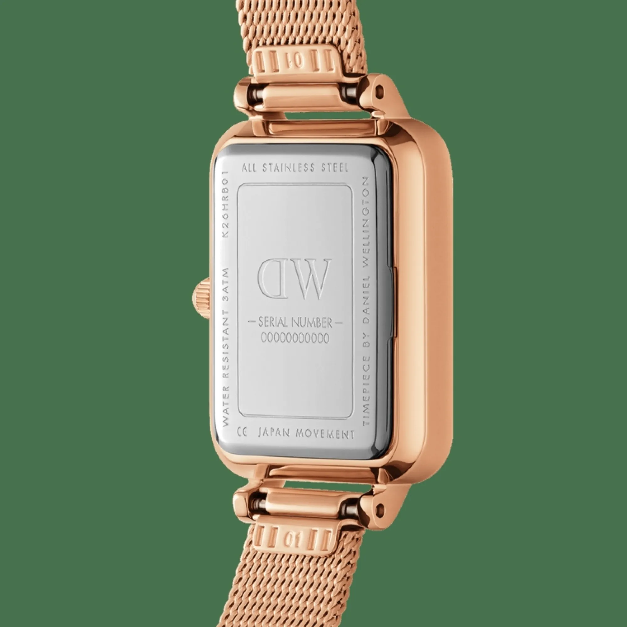 Daniel Wellington Damklockor<Quadro Lumine Pressed Melrose Rose Gold