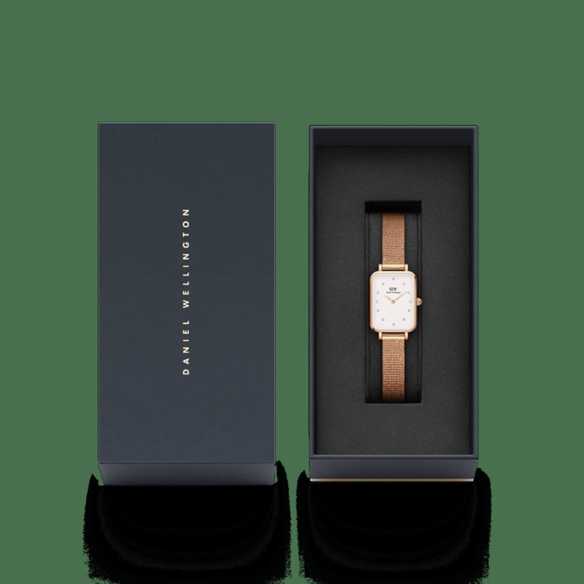 Daniel Wellington Damklockor<Quadro Lumine Pressed Melrose Rose Gold
