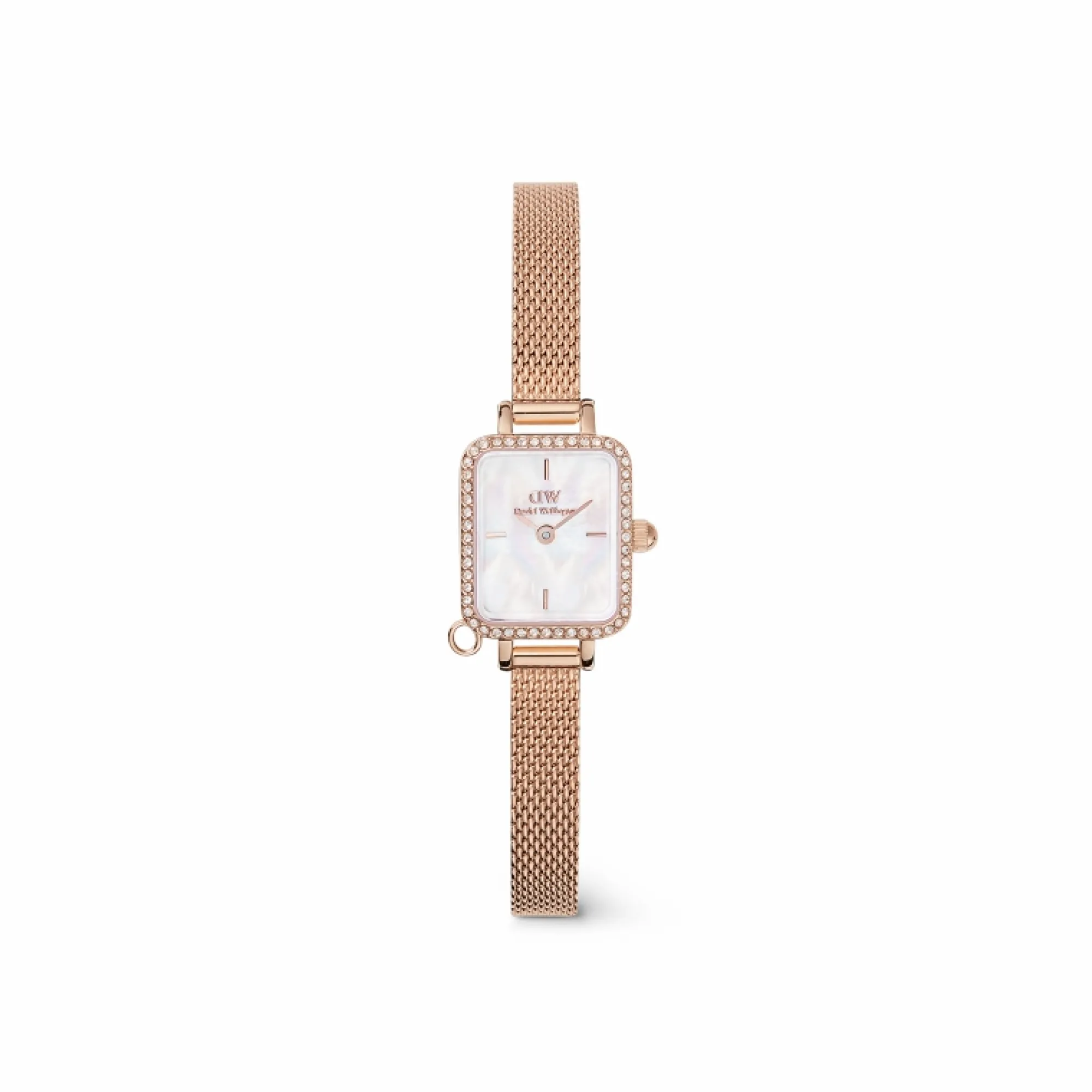 Daniel Wellington Damklockor<Quadro Mini Crystal Zodiac Melrose Rose Gold