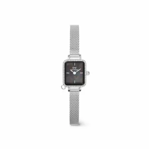 Daniel Wellington Damklockor<Quadro Mini Crystal Zodiac Sterling Silver