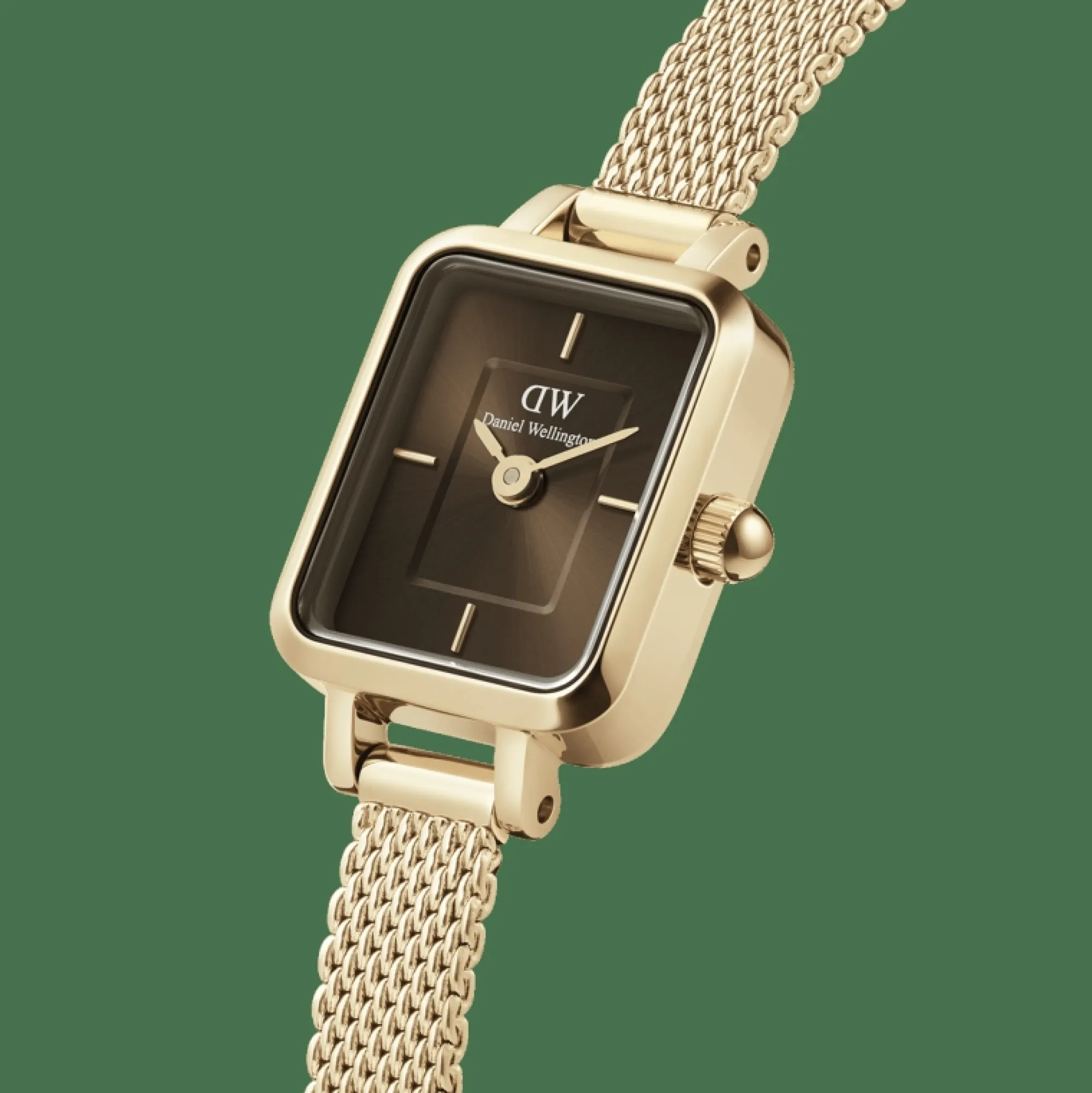 Daniel Wellington Damklockor<Quadro Mini Ever Amber Gold