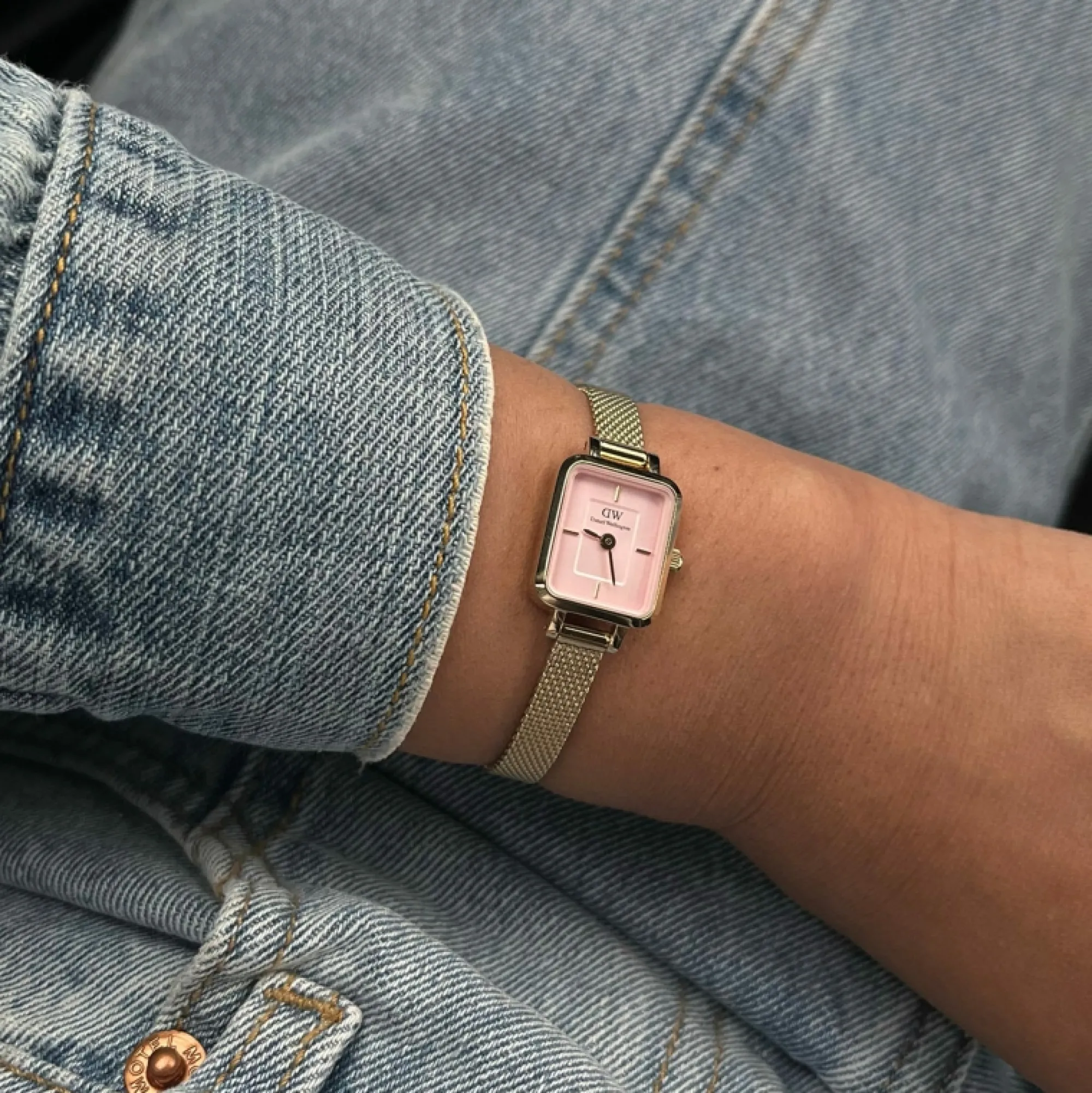 Daniel Wellington Damklockor<Quadro Mini Ever Blush Gold