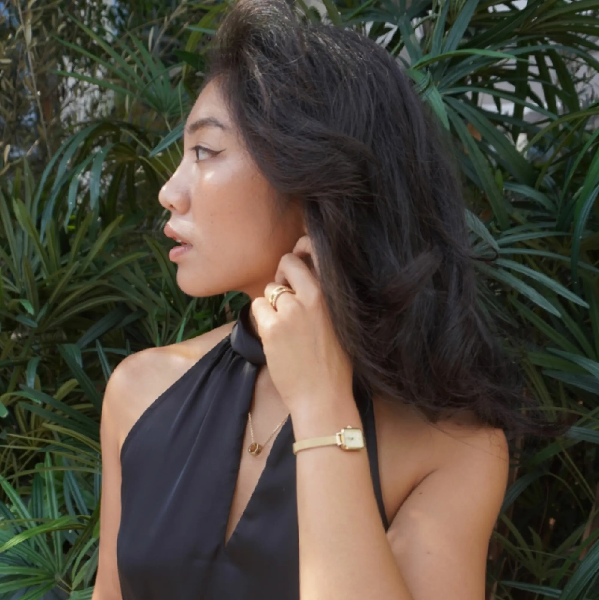 Daniel Wellington Damklockor<Quadro Mini Ever Champagne Gold